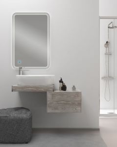 Mensolone bagno da cm.85 a cm.110, completo di staffe
