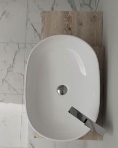 Mensolone bagno da cm.85 a cm.110, completo di staffe