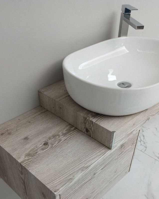 Mensolone bagno da cm.85 a cm.110, completo di staffe