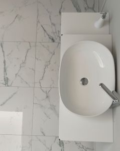 Mensolone bagno da 100 a 140 bianco opaco cm con staffe