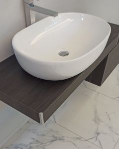 Mensolone bagno da 100 a 140 cm con staffe regolabili, lavabo