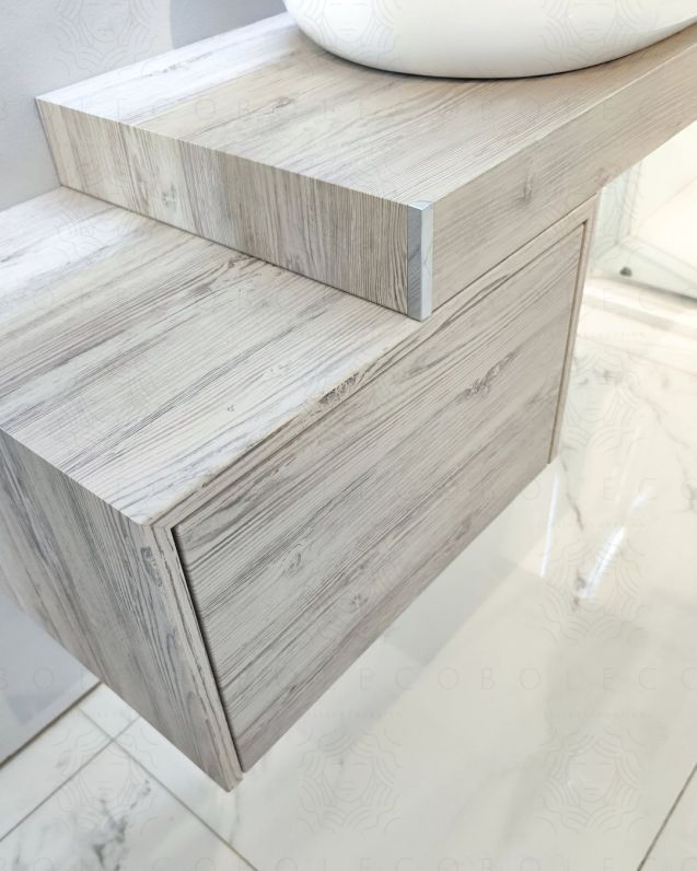 copy of Mensolone bagno da 100 a 140 larice scuro cm con staffe copy of Mensolone bagno da 100 a 140 larice scuro cm con staffe