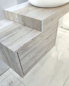 copy of Mensolone bagno da 100 a 140 larice scuro cm con staffe