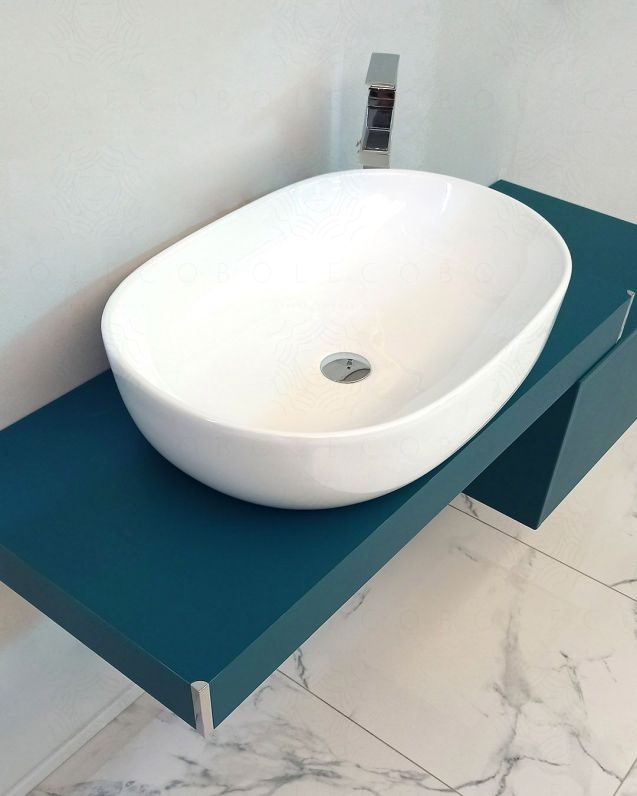 Mensolone bagno da 100 a 140 cm con staffe regolabili, lavabo Mensolone bagno da 100 a 140 cm con staffe regolabili, lavabo