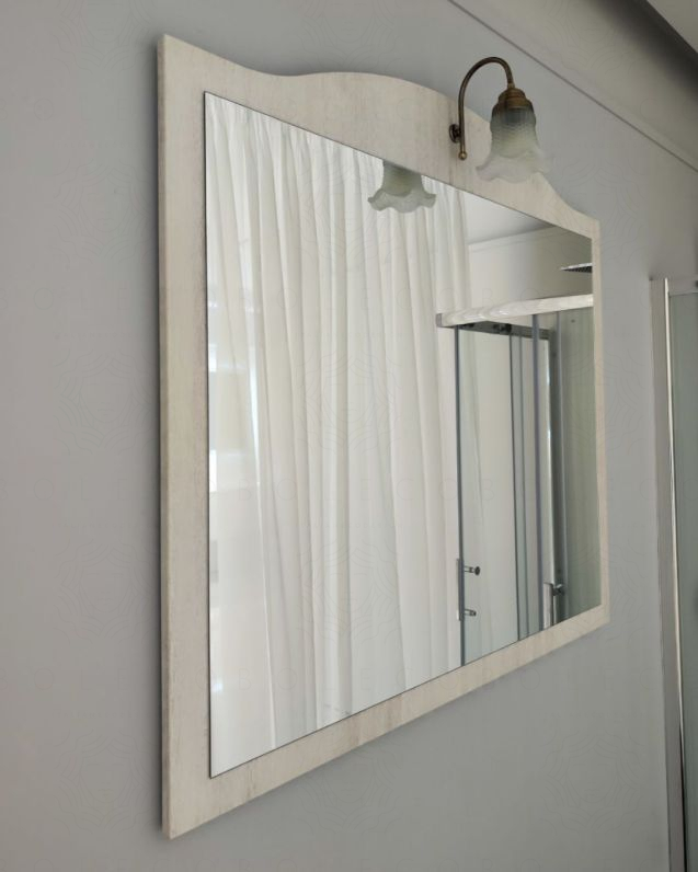 Specchio 110 cm con applique per mobile Donatello Specchio 110 cm con applique per mobile Donatello
