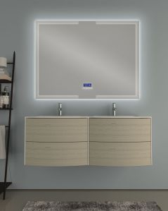 Mobile bagno sospeso Olimpia cm 120 con specchio led
