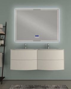 Mobile bagno sospeso Olimpia bianco opaco cm 120 con specchio
