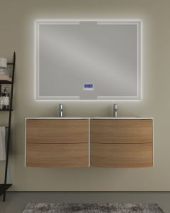 Mobile bagno sospeso Olimpia rovere naturale cm 120 con