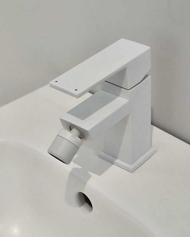 Rubinetto bidet monocomando Minerva bianco opaco