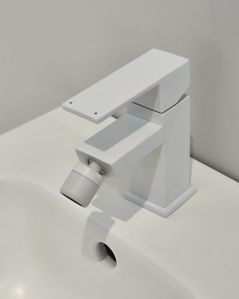 Rubinetto bidet monocomando Minerva bianco opaco