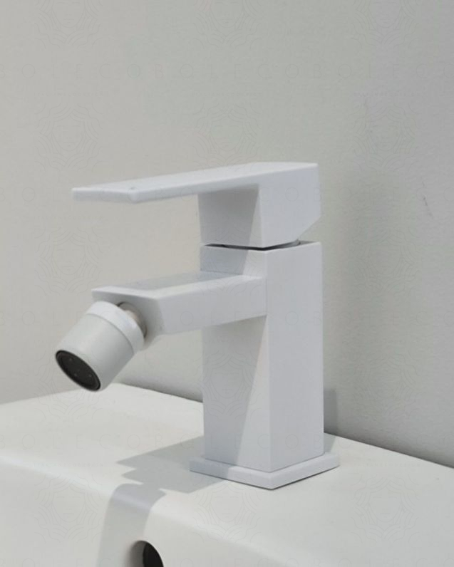 Rubinetto bidet monocomando Minerva bianco opaco