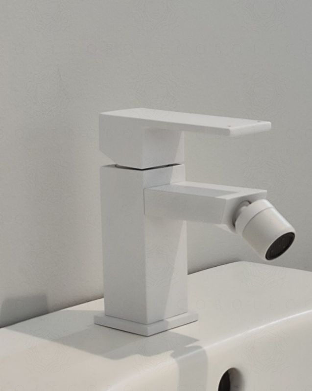 Rubinetto bidet monocomando Minerva bianco opaco
