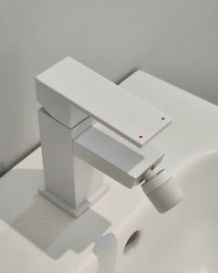 Rubinetto bidet monocomando Minerva bianco opaco