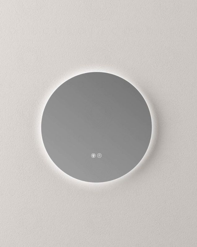 Specchio led cm 47 dimmerabile e con accensione touch