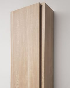 Colonna bagno sospesa cm 35x140 rovere segato