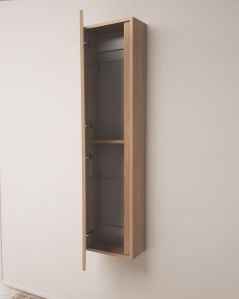 Colonna bagno sospesa cm 35x140 rovere segato