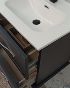 Mobile bagno sospeso Alba con 4 cassetti e doppio lavabo - 120