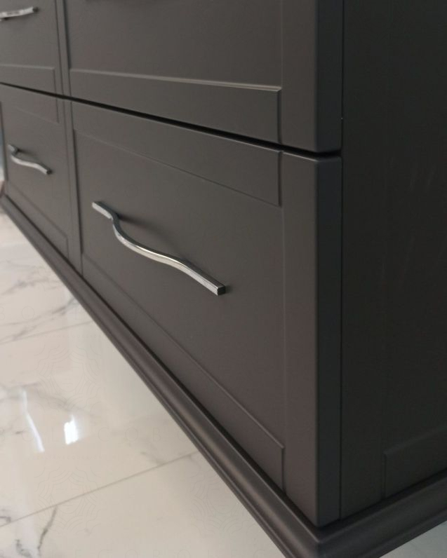 Mobile bagno sospeso Alba con 4 cassetti e doppio lavabo - 120