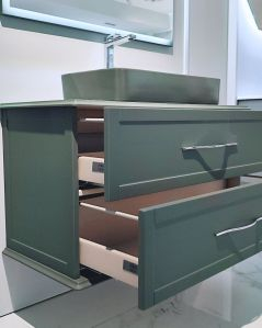 Mobile bagno sospeso 100 cm con cassetti e top - Alba