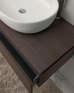 COMP. GIAVA 100CM C/TOP + LAV. APPOGGIO CERAMICA