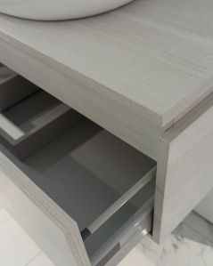 COMP. GIAVA 100CM C/TOP + LAV. APPOGGIO CERAMICA