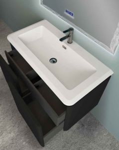 Mobile bagno sospeso Zoe 120 cm completo di specchio led
