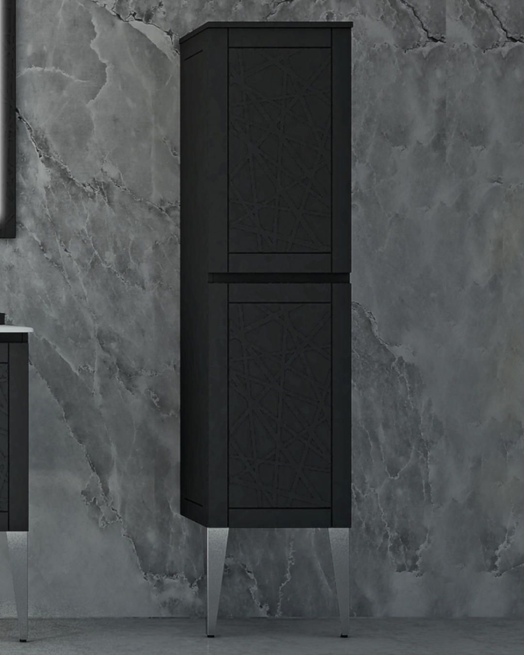 Colonna bagno Beverly cm 40x172 con 2 ante e piedini Colonna bagno Beverly cm 40x172 con 2 ante e piedini