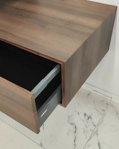 Cassettiera 50 cm noce con 1 cassetto per Mensolone bagno Chic
