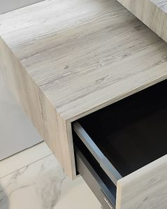 Cassettiera 50 cm rovere grigio con 1 cassetto per Mensolone
