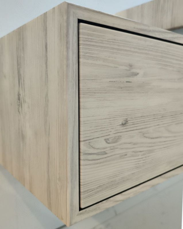 Cassettiera 50 cm rovere grigio con 1 cassetto per Mensolone Cassettiera 50 cm rovere grigio con 1 cassetto per Mensolone