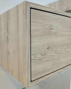 Cassettiera 50 cm rovere grigio con 1 cassetto per Mensolone