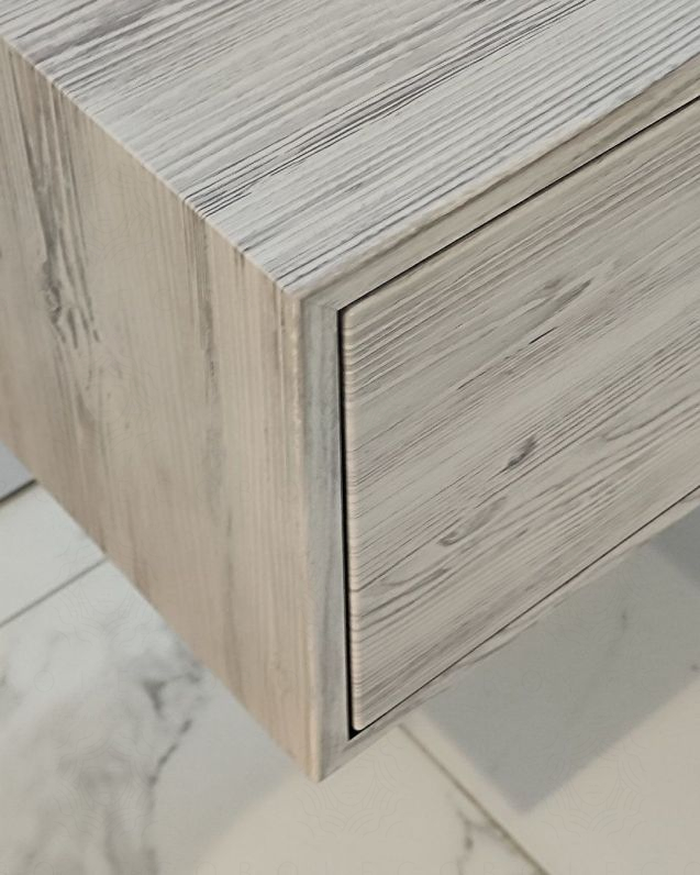 Cassettiera 50 cm rovere grigio con 1 cassetto per Mensolone Cassettiera 50 cm rovere grigio con 1 cassetto per Mensolone