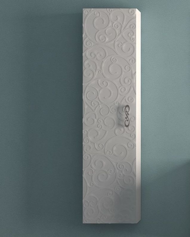 COLONNA MIAMI 35X140CM BIANCO LUCIDO - INTERNO GRIGIO
