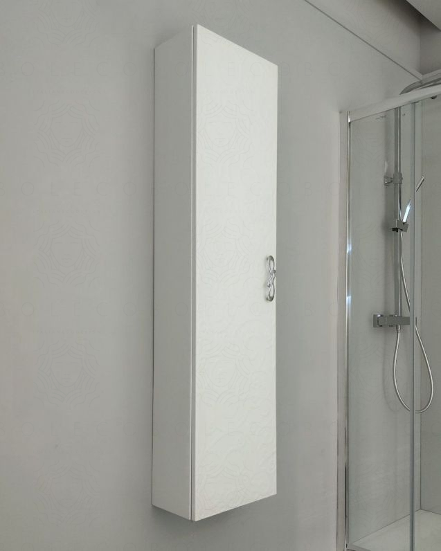 Colonna bagno sospesa Noemi 35x140 cm bianco opaco