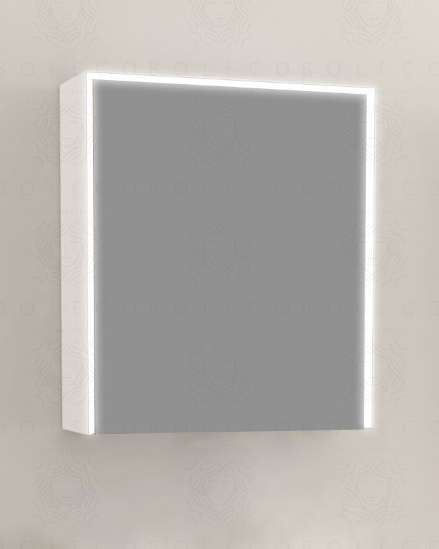 Specchio bagno contenitore led 60x70