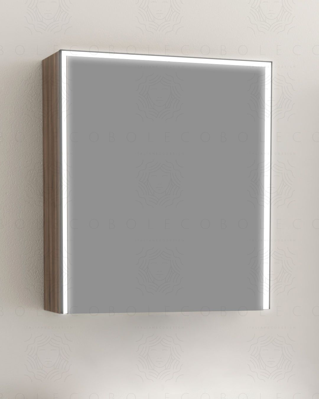 Specchio bagno contenitore led 60x70 Specchio bagno contenitore led 60x70
