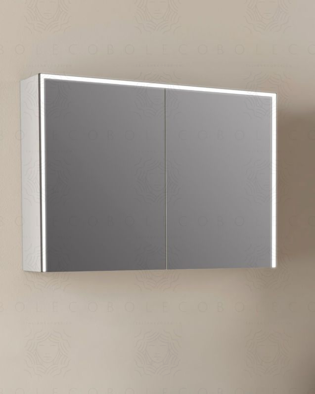 Specchio bagno contenitore led 100x70 Specchio bagno contenitore led 100x70