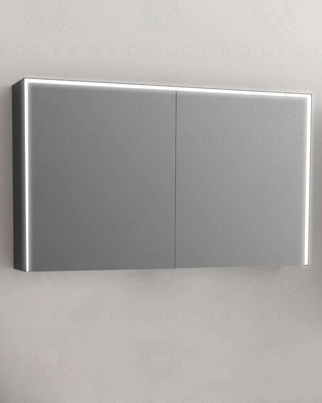 Specchio bagno contenitore led 120x70 Specchio bagno contenitore led 120x70