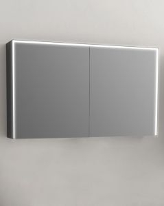Specchio bagno contenitore led 120x70