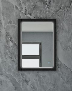 Specchio led touch con cornice