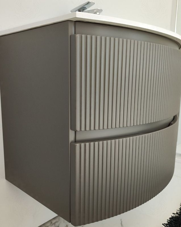 Mobile bagno sospeso 105 cm Greta grigio vulcano con lavabo in Mobile bagno sospeso 105 cm Greta grigio vulcano con lavabo in