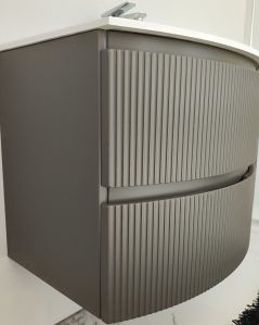 Mobile bagno sospeso 105 cm Greta grigio vulcano con lavabo in