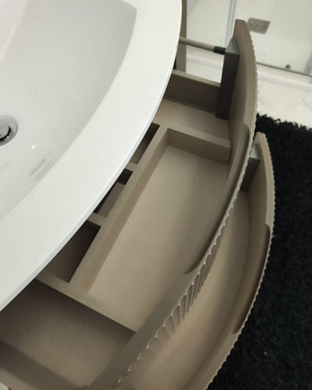 Mobile bagno sospeso 105 cm Greta grigio vulcano con lavabo in Mobile bagno sospeso 105 cm Greta grigio vulcano con lavabo in