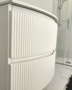 Mobile bagno sospeso 105 cm Greta bianco opaco con lavabo in