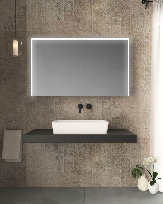 Mensolone bagno 120 cm Chic nero opaco Mensolone bagno 120 cm Chic nero opaco
