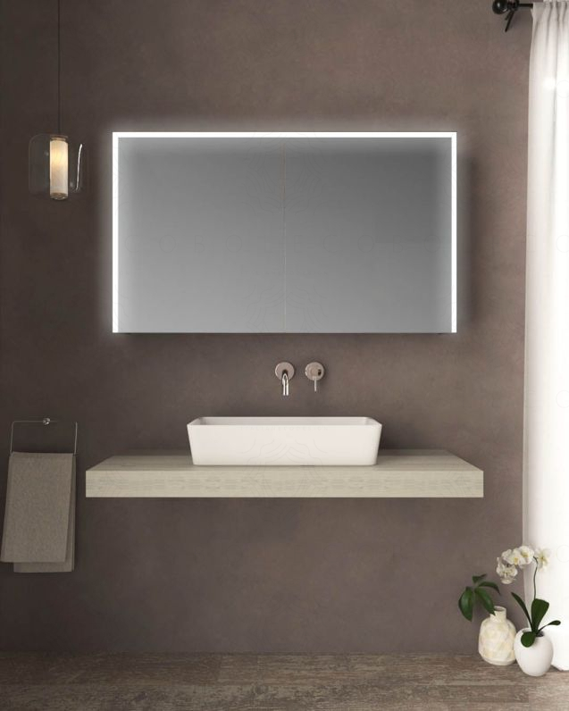 Mensolone bagno 120 cm Chic rovere grigio
