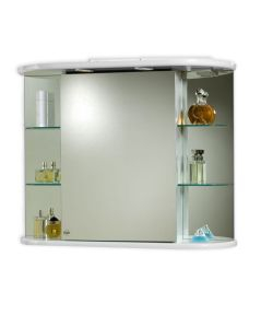 Specchio bagno contenitore 88 cm bianco lucido – Modena