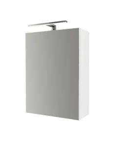 Armadietto bagno Ancona cm 45 con anta specchio e applique led