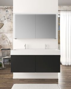 copy of Mobile bagno sospeso Elite cm 120 bianco opaco e lavabo