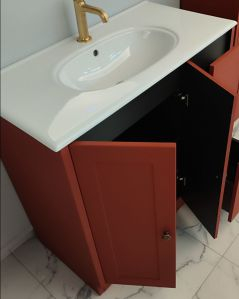copy of Mobile bagno a terra Matilde cm 90 cotone e lavabo in